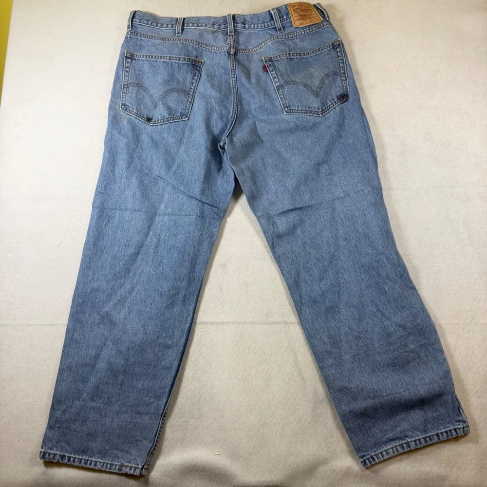 Levis 550 Relaxed Fit Jeans Mens 40x30 Medium‎ Wash Blue Tapered Leg Denim 6910